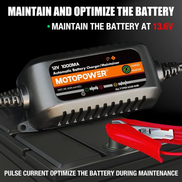 Detalle 2 de MOTOPOWER MP00205B 12V 1000mA Battery Charger