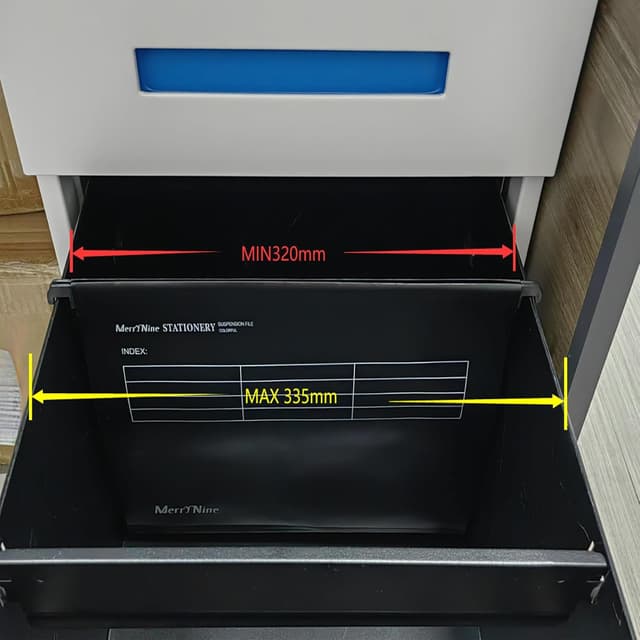 Detalle 2 de MerryNine 30-Pack A4 Suspension Files (Polypropylene) with Tabs & Card Inserts