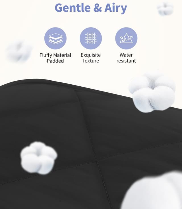 Thumbnail 3 de Narwey Große Kosmetiktasche Schwarz gesteppt