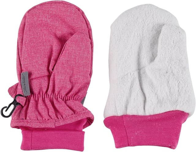 Detalle 2 de Sterntaler Kinder-Fäustlinge aus Melange mit Daumen und Klettverschluss