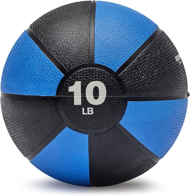 Detalle de Amazon Basics Weighted Medicine Ball 10 lb