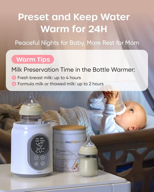 Detalle 2 de Nuliie Baby Bottle Warmer 10-in-1 with Digital LCD