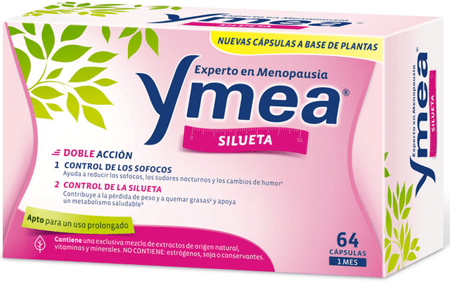 Detalle de Ymea Menopausia Silueta 64 cápsulas suplemento para climaterio