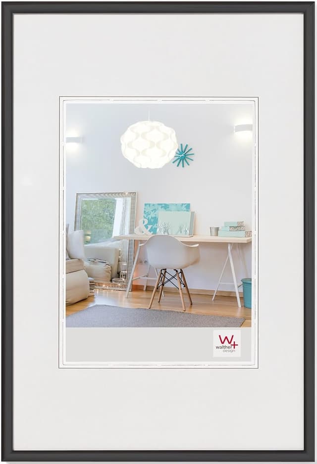 Detalle 2 de Double pack de cadres photo Walther Design noir KV342BD (DIN A3) 29,7 x 42 cm