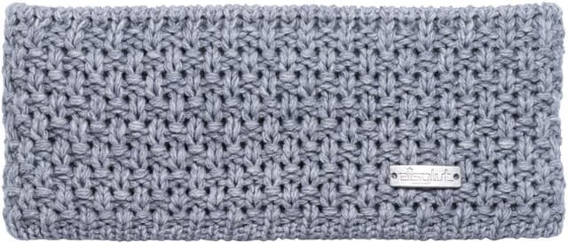 Detalle de Eisglut Damen Stirnband Linn (Made in Germany) in Oliv – warmes Strickband mit Fleece-Innenband