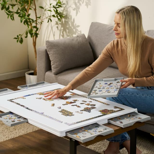 Thumbnail 5 de 1,500‑Piece Plastic Puzzle Board 🧩