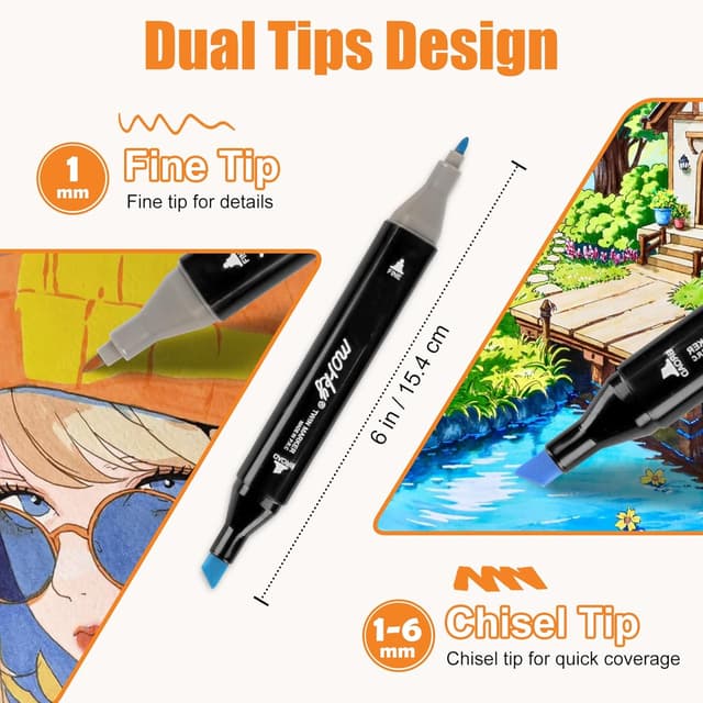 Detalle de AEDAGA 204 alcohol markers set