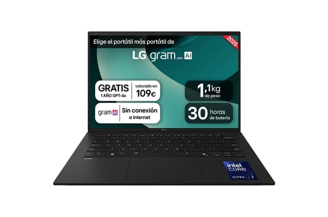Detalle de LG gram 14Z90T 14" WUXGA, 32 GB, 1 TB