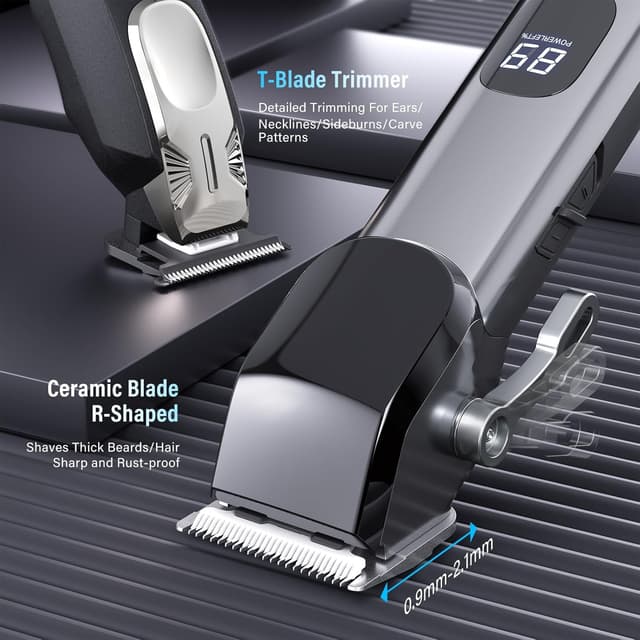 Detalle de Cordless PKBD hair clippers with 22 accessories