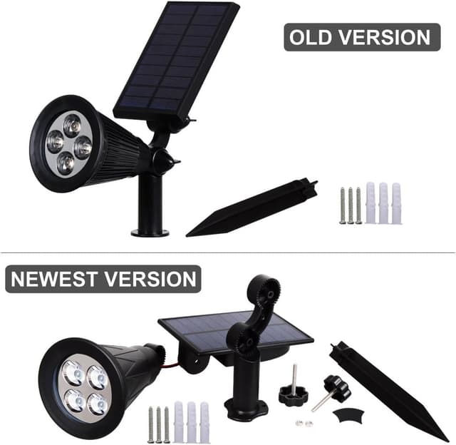 Detalle 2 de T-SUN solar spotlights 4 pack, 250 lumens