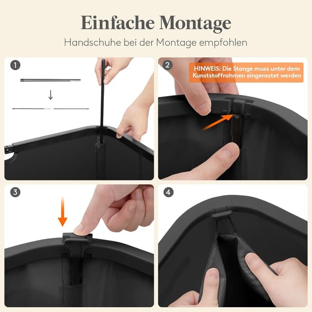 Thumbnail 3 de Lifewit Wäschekorb 145 L mit Deckel