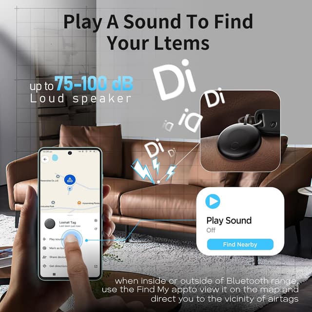 Thumbnail 1 de 2025 Air Tracker Tags 4-Pack Bluetooth Item Locator