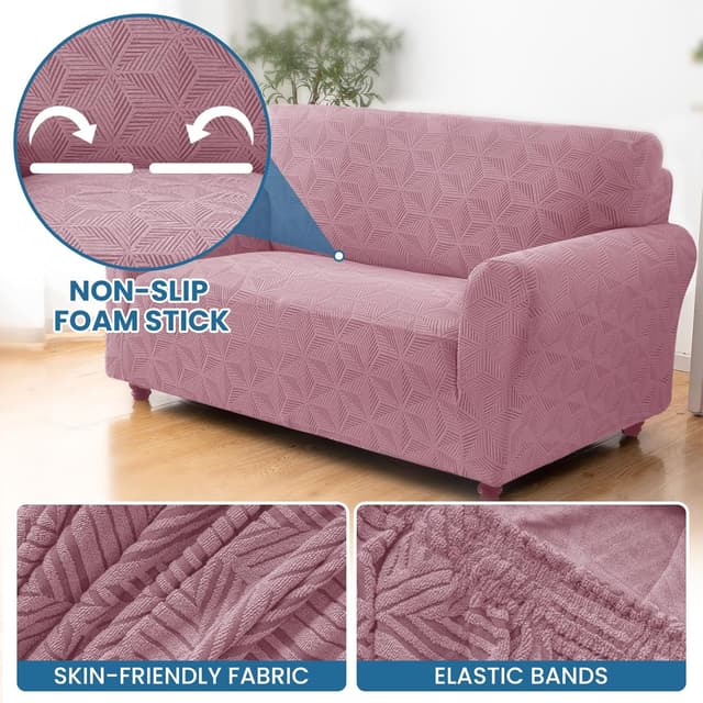 Detalle de Ystyle copridivano 2 posti rosa