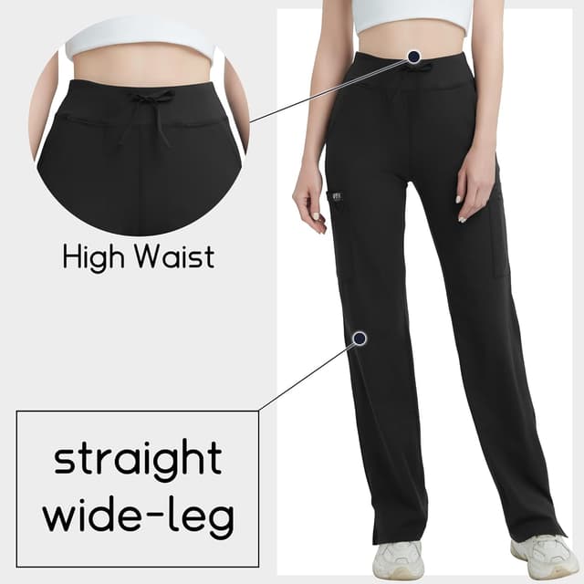 Thumbnail 2 de QBK High Rise Yoga Scrub Pants Women 2X Waistband