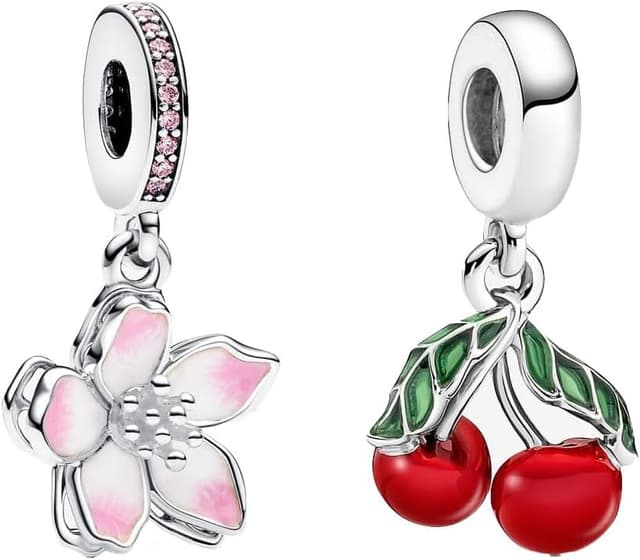 Thumbnail 6 de Feitery Charms „Wildtiere“ – Kompatibilität für Pandora-Armband, Herz-Anhänger mit Meerestieren