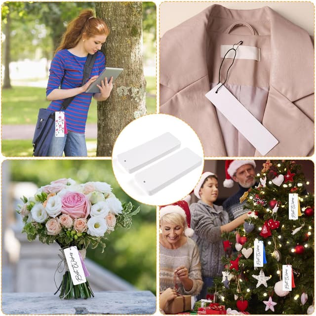 Thumbnail 6 de Blanko Lesezeichen-Set mit Loch (60 Papier-Lesezeichen, 14 x 5 cm) inkl. Quasten