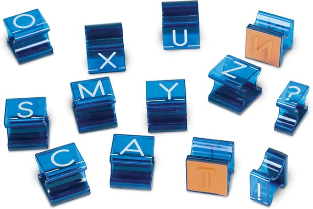 Detalle 2 de Learning Resources Timbri Alfabeto Maiuscole 34 pezzi 🎲