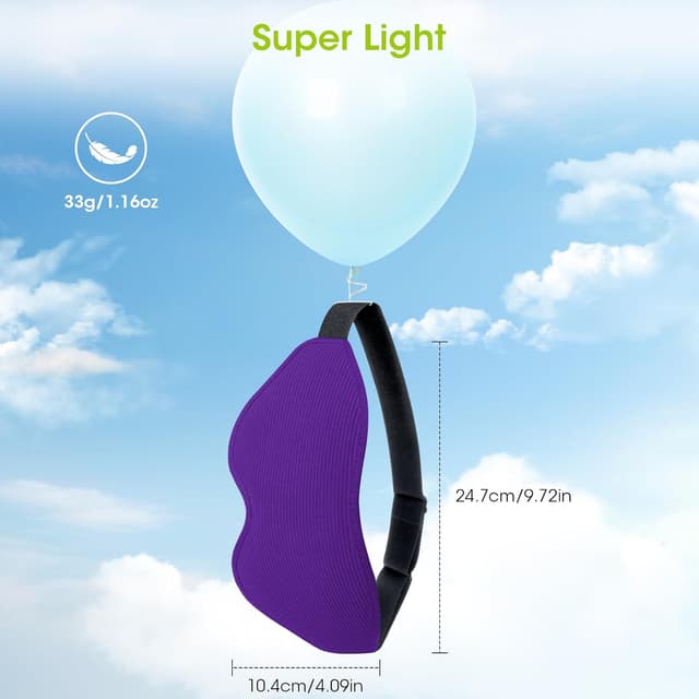 Thumbnail 6 de Laitver 2025 Schlafmaske für Seitenschläfer – ergonomische 3D Lichtblocker Augenmaske, dunkellila