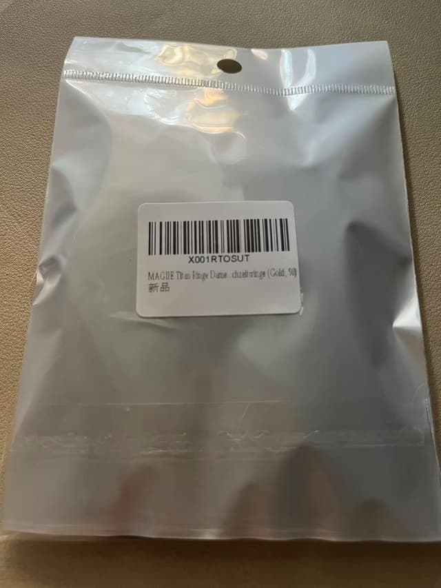 Thumbnail 6 de Bague femme MAGIIE en acier inoxydable, finition or, anneau 3 mm (tailles 10, 12, 14, 17)