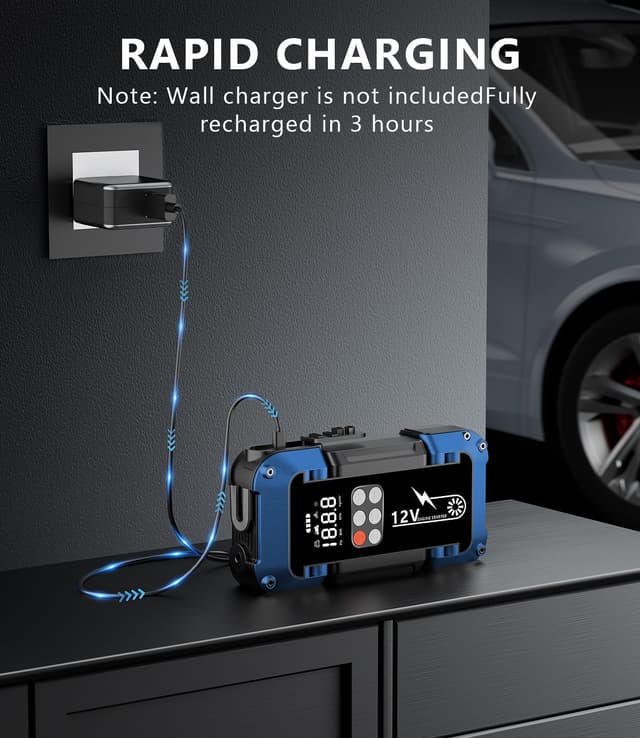 Detalle 2 de Starthilfe Powerbank mit 150 PSI Kompressor