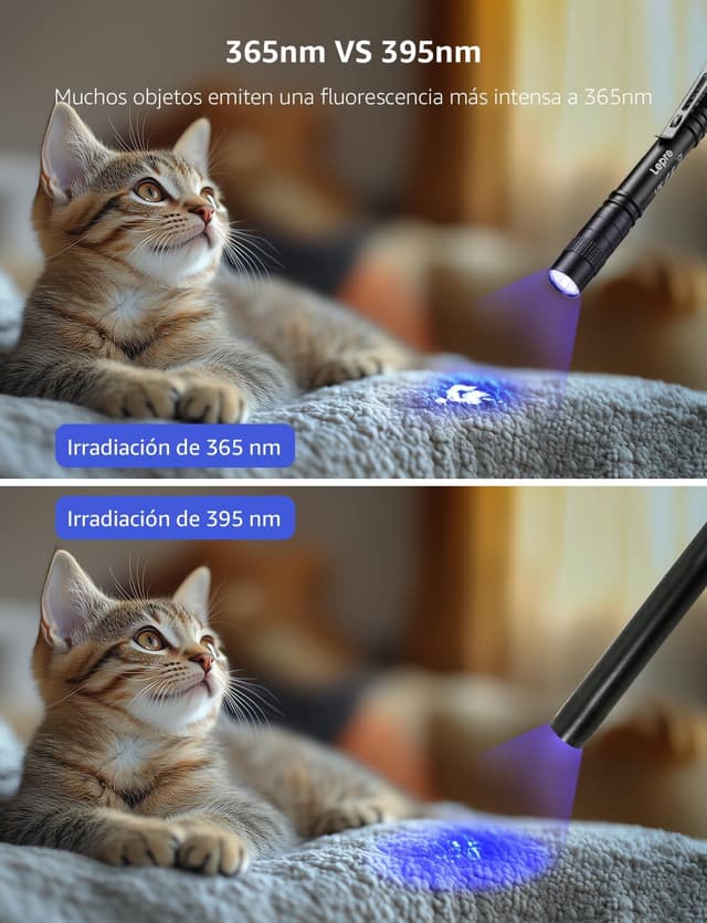 Detalle 2 de Lepro Linterna UV 365nm mini