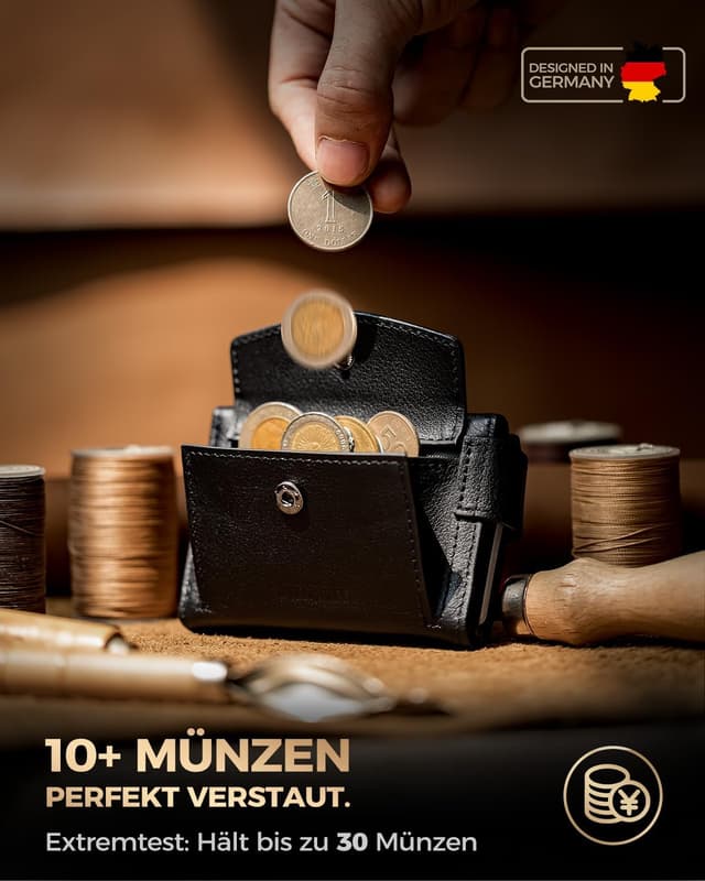 Detalle 2 de LORZOR AirTag Wallet mit RFID Schutz