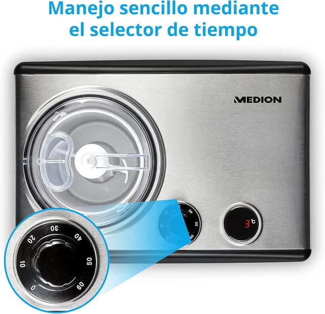 Detalle 1 de MEDION Heladera con compresor 1.5L 🍦 MD 18387