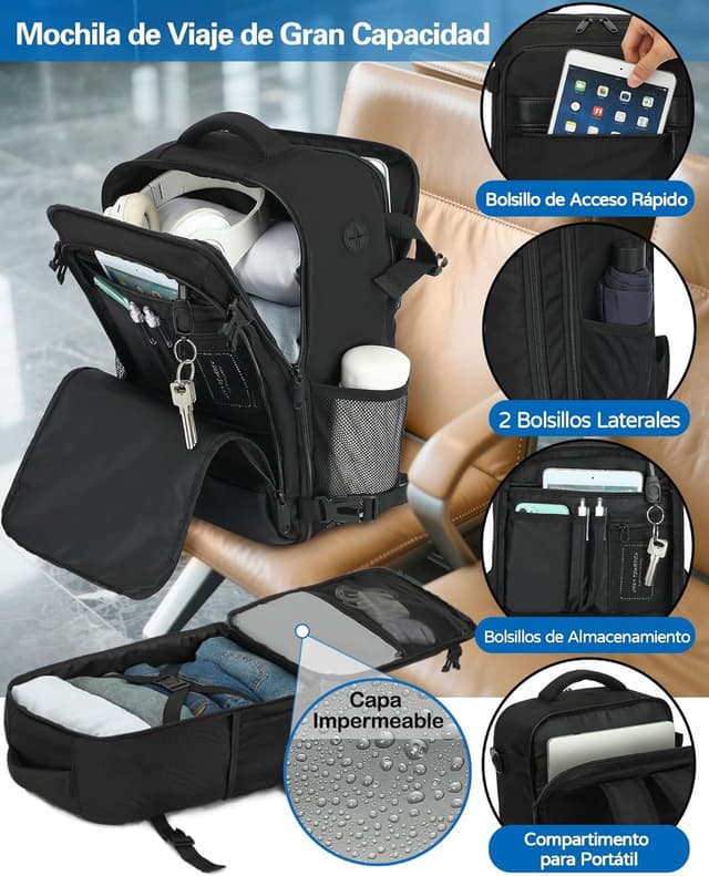 Detalle 2 de KLOSTAIN Mochila Viaje Cabina 24L