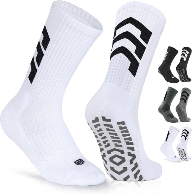 Thumbnail 6 de CLOSEMATE Anti-Rutsch Fußballsocken (1/3 Paar) für Herren – Grip-Sportsocken für Fußball, Basketball, Laufen & mehr