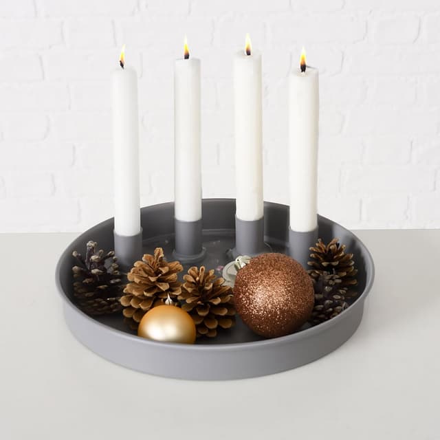 Detalle 2 de Spetebo Plateau à bougie 25 cm rond 🕯