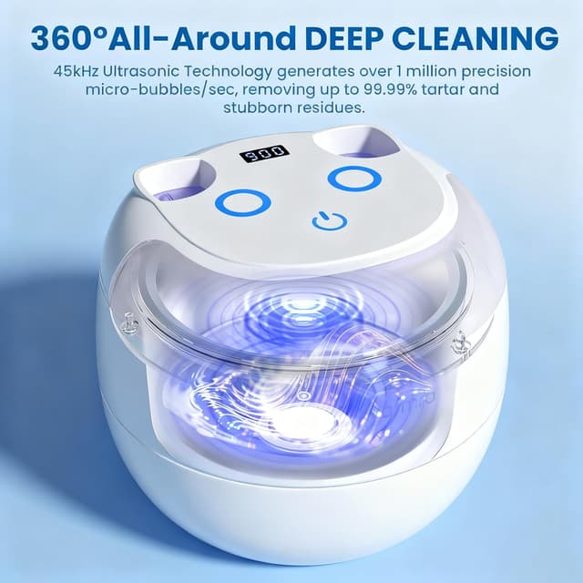 Detalle 2 de Ultrasonic Retainer Cleaner Machine 45kHz 🪥