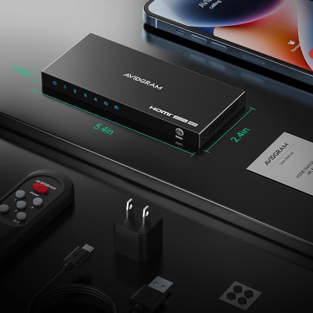 Thumbnail 6 de AVIDGRAM HDMI Switch 4 Port 4K 60Hz