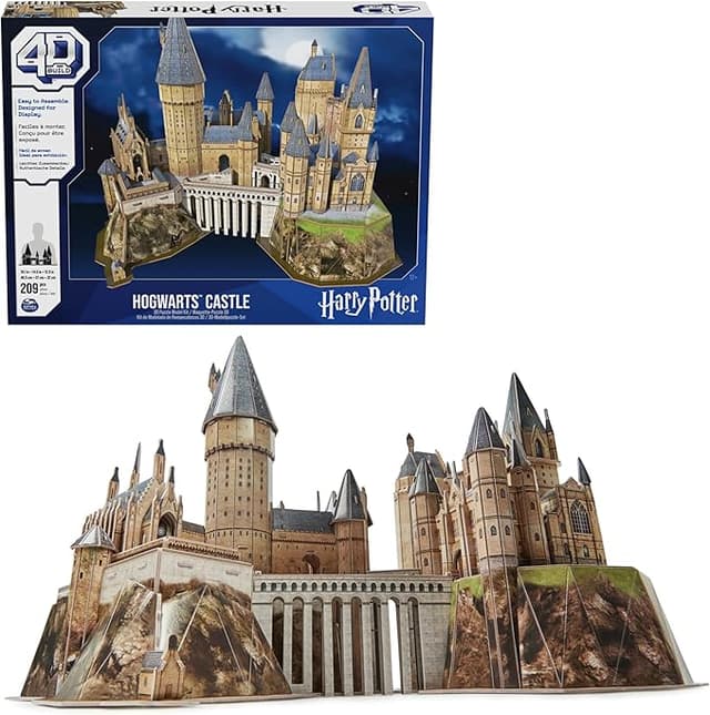 Detalle de 4D Build Puzzle 3D Harry Potter Hogwarts 🏰 Juego de Construcción