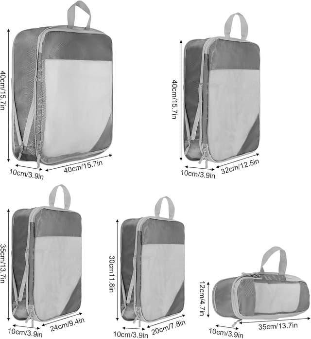 Detalle 2 de Compression packing cubes set of 5