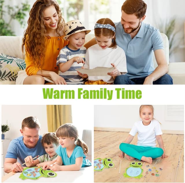 Thumbnail 6 de Vicloon set pesca magnetica in legno con 10 pesci e 2 canne da pesca