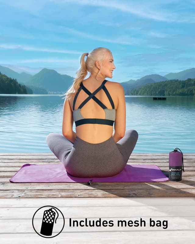 Detalle 2 de Fit-Flip Microfibre Towel – compact, ultra lightweight & quick dry for gym, travel and beach