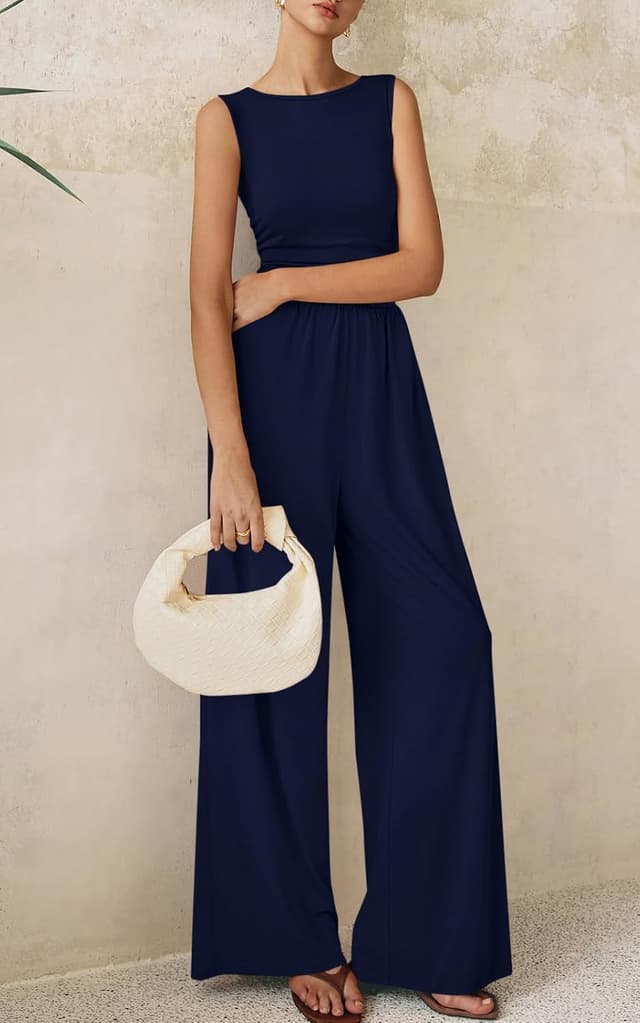 Thumbnail 2 de PRETTYGARDEN One Piece Jumpsuits Wide-Leg Romper 👗