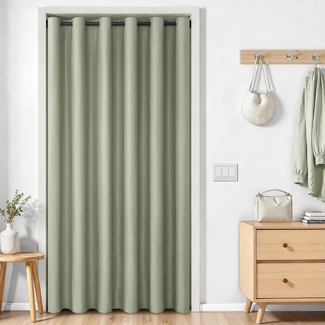 Detalle de MRTREES Thermovorhang für Tür & Vorhang – blickdicht, wärmeschützend, 140×210 cm (1 Stück)