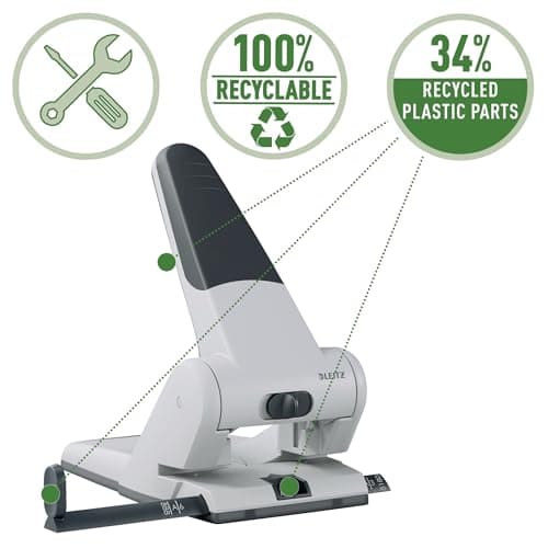 Detalle de Leitz 5180-00-95 perforador 65 hojas negro