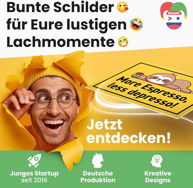 Thumbnail 6 de DankeDir More Espresso Schild 30 x 20 cm