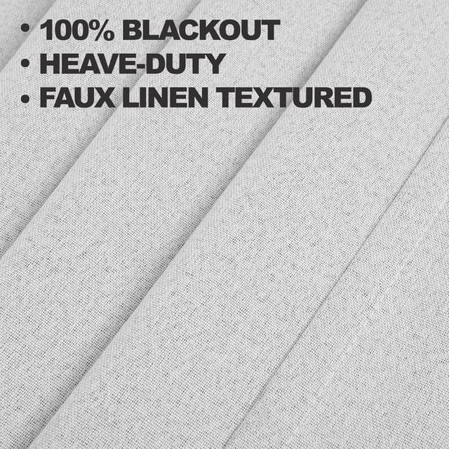 Thumbnail 3 de YSTELLAA Rideau occultant 2x140x225 Gris