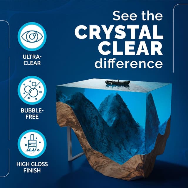 Thumbnail 2 de CRAFT RESIN 1.5L Crystal Clear epoxy resin kit 🧪