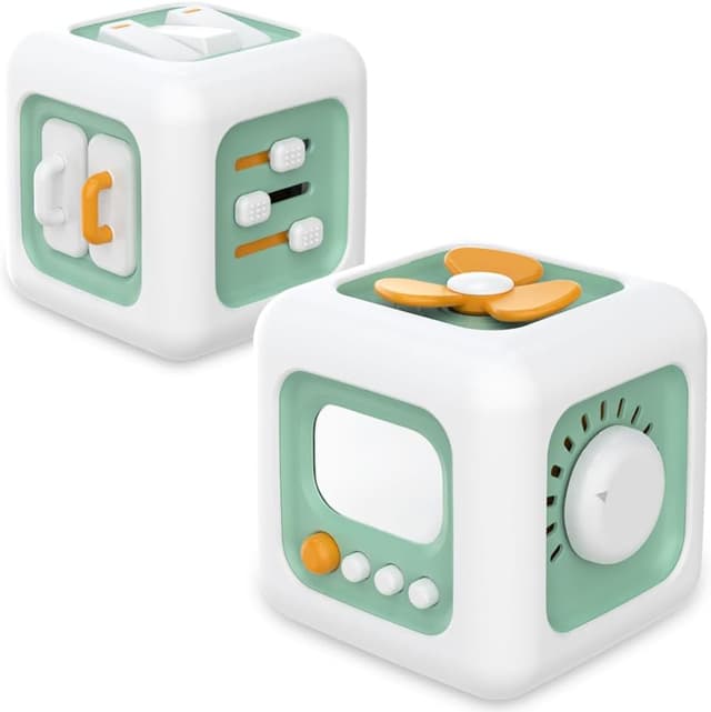 Detalle de lerrbo Sensorisches Spielzeug – 6-in-1 Aktivitätswürfel für Kleinkinder (ab 1 Jahr)