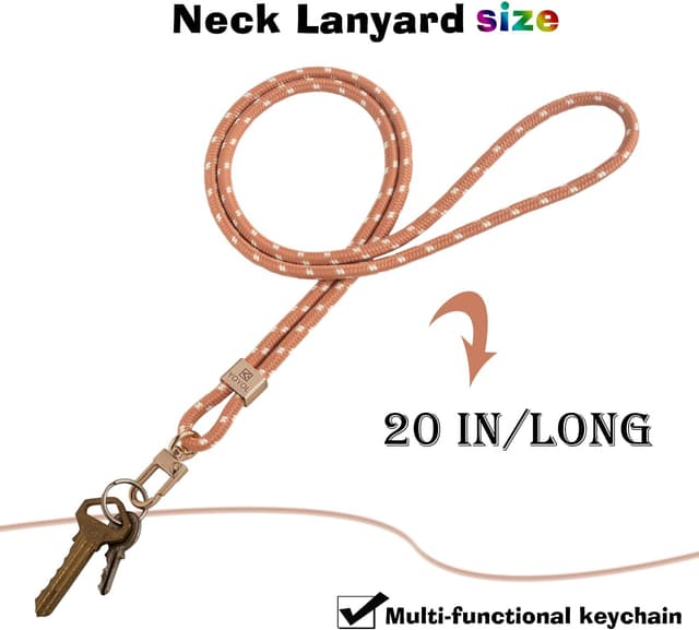 Detalle de YOYOL Schlüsselanhänger mit Schlüsselband für Schlüssel, Ausweise, Handy und Geldbörse