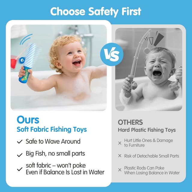 Detalle de hahaland Giochi da pesca magnetica 8 pezzi