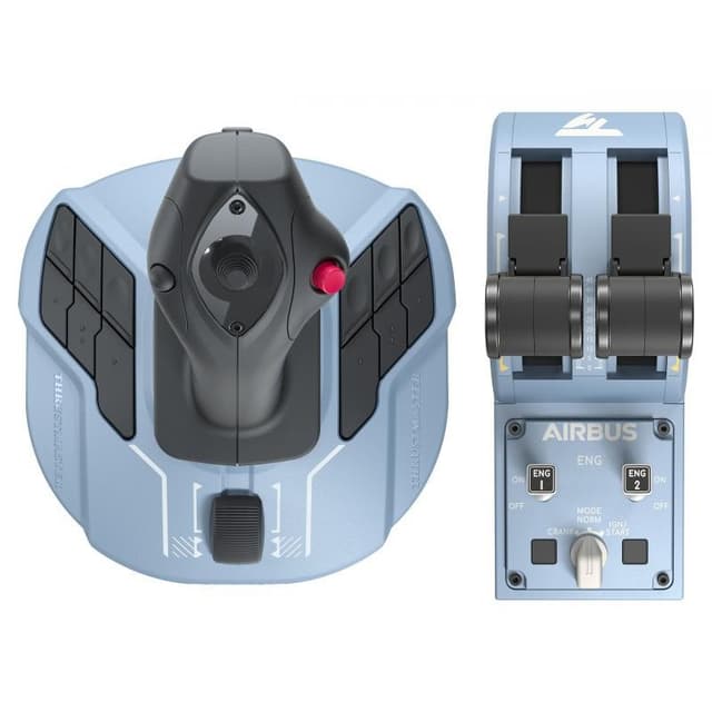 Detalle 2 de Thrustmaster TCA Officer Pack Airbus Edition: palanca de control lateral y cuadrante de aceleración (Airbus A320)