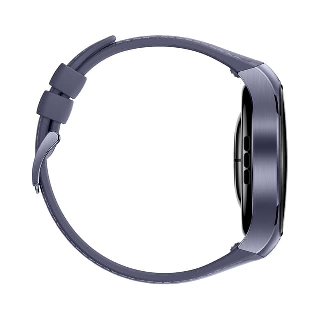 Detalle 2 de Huawei Watch 5 46 mm Morado con auriculares FreeBuds 6i blancos