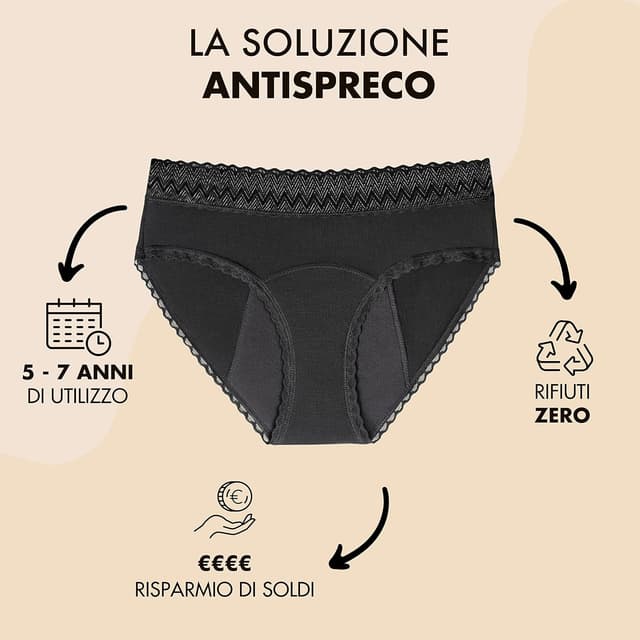 Thumbnail 4 de ZENAPHYR Culotte Menstruelle Underwear Donna (Pacco da 3)