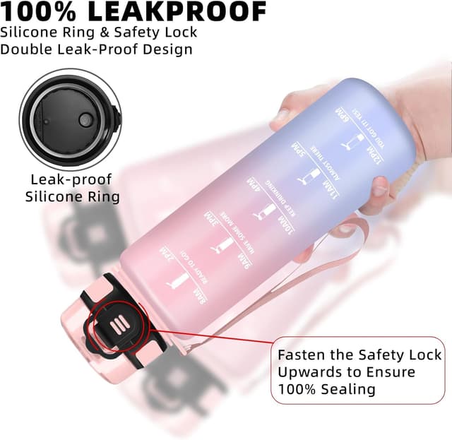 Thumbnail 4 de Botella de Agua 1l con Filtro y Tapa a Prueba de Fugas 🚰