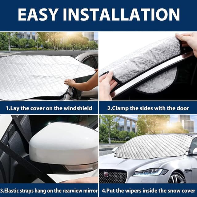 Thumbnail 5 de Copri parabrezza magnetico 180×145×110 cm per auto